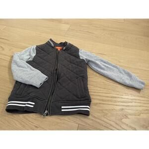 Joe Fresh Kids Quilted Jacket – Size 6 – Black & Grey